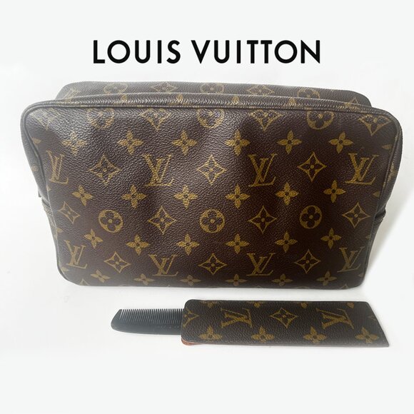 Vintage, Rare Louis Vuitton Cosmetic Pouch Trousse Toilette 28 with Comb/Case - Picture 1 of 14
